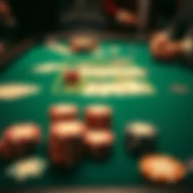 Omaha Poker Explained Omaha poker game setup showcasing community cards and player chips