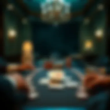 Seven Card Stud Gameplay Visual representation of Seven Card Stud gameplay with cards dealt on the table