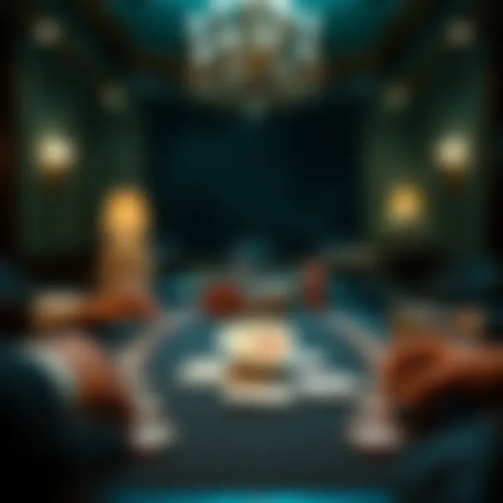 Seven Card Stud Gameplay Visual representation of Seven Card Stud gameplay with cards dealt on the table