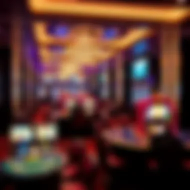 Elegant gaming floor at Aria Resort