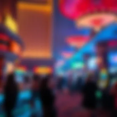 Vibrant nightlife scene at Aria