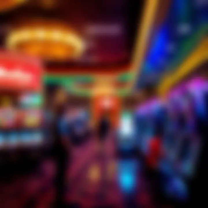 Vibrant casino floor bustling with activity