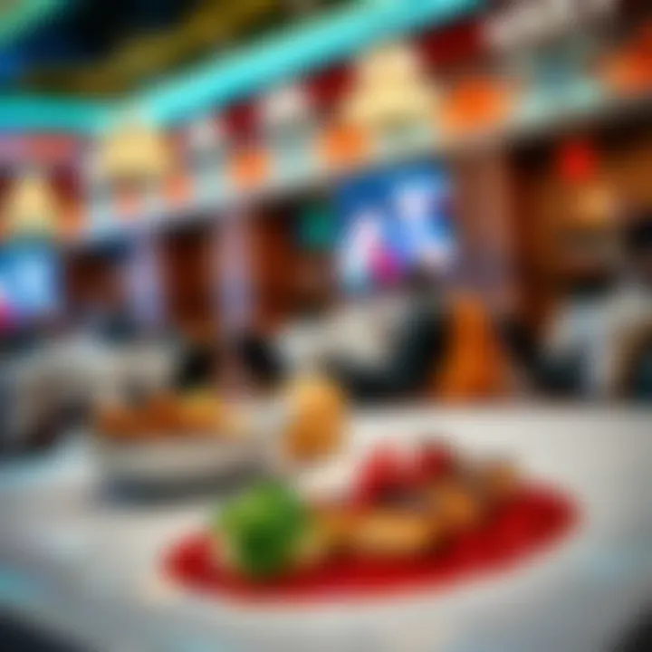 Dining experience with gourmet dishes at Bally's