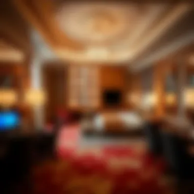 Elegant room interiors showcasing luxury accommodations