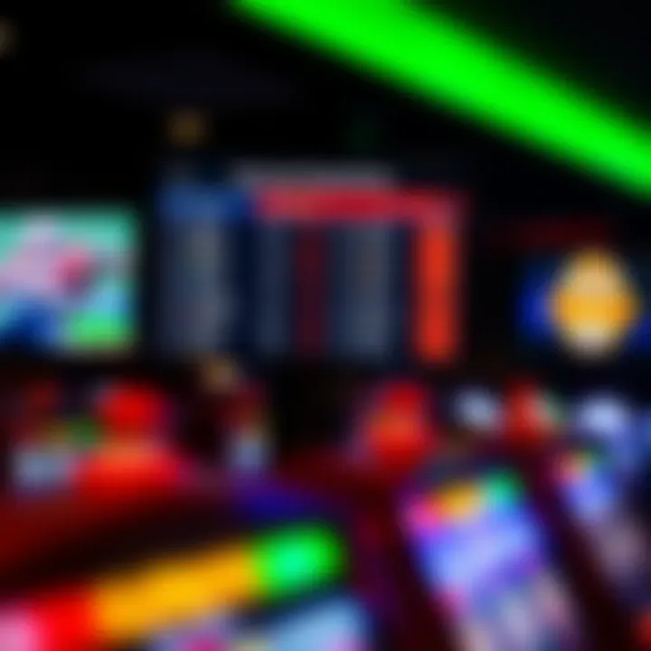 Live Sports and Betting Options Screen displaying live sports events and betting options