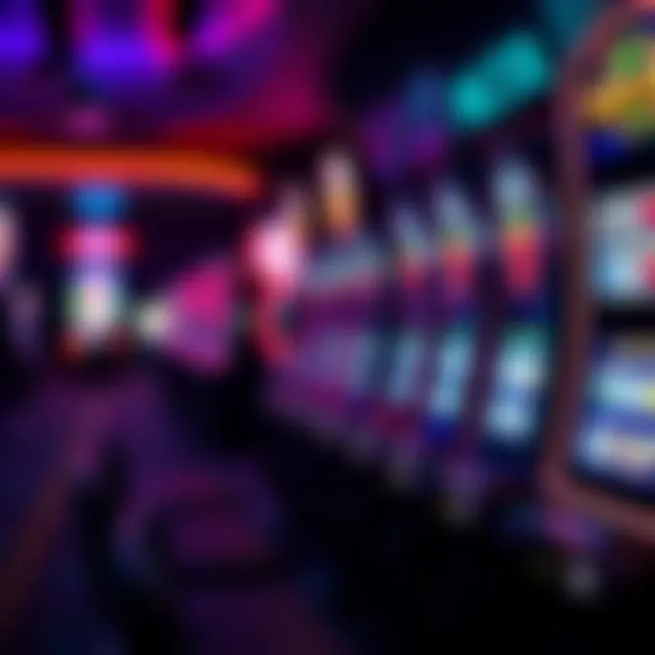 An inviting slot machine with bright lights and symbols
