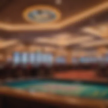 Vibrant atmosphere of a casino floor