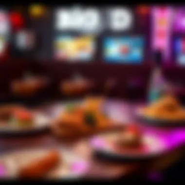 Diverse Dining Options at Big D Hotel A montage of diverse dining options available at the Big D Hotel