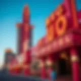 Exterior view of the Big D Hotel showcasing its vibrant architecture