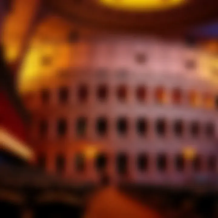 Architectural details of the Colosseum's design