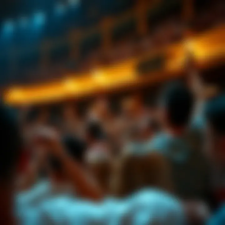 Crowd enjoying a live performance at Caesars Palace Colosseum