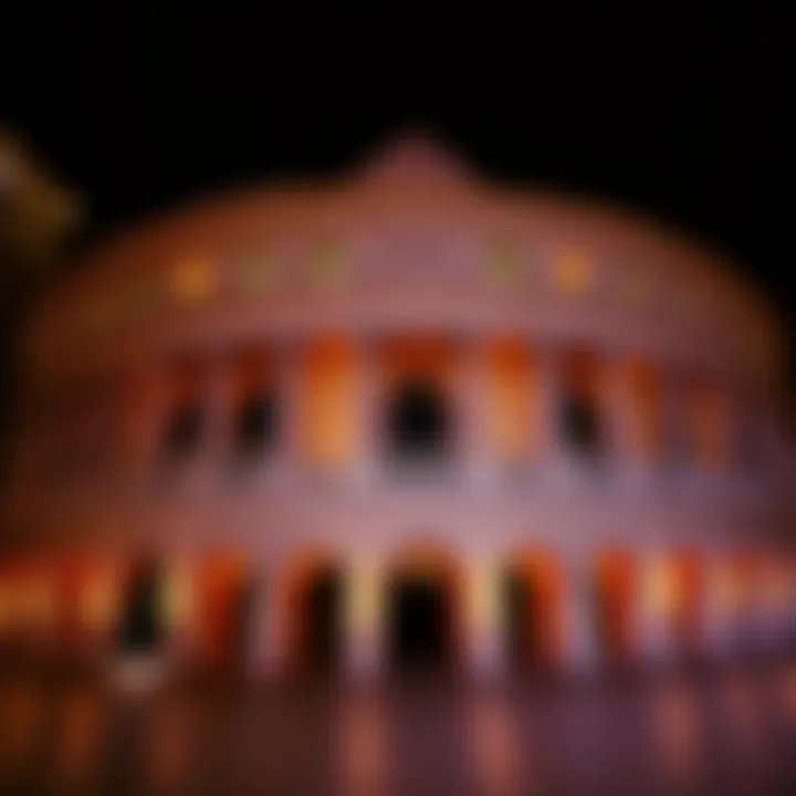 Exterior view of Caesars Palace Colosseum showcasing its grandeur