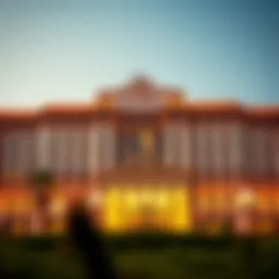 Exterior view of Caesars Palace showcasing its iconic Roman architecture