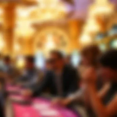 Diverse Gaming Experiences at Caesars Palace Guests enjoying various gaming experiences at Caesars Palace