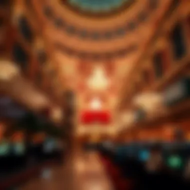 A grand view of Caesars Palace showcasing its architectural magnificence and vibrant casino scene