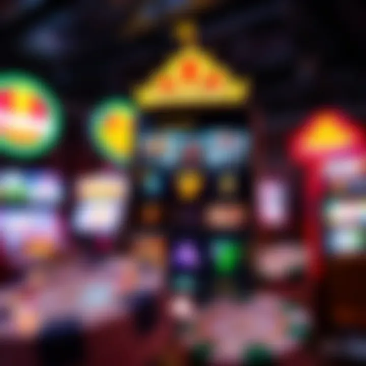 Vibrant interface of a popular casino app showcasing slot games