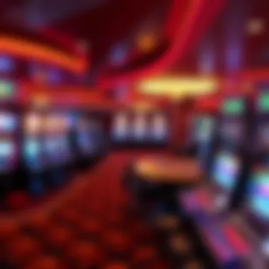 Interior gaming floor showcasing slot machines and tables