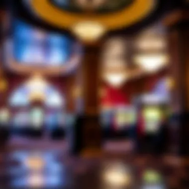 An interior shot highlighting the luxury amenities and decor of Casino Massena.