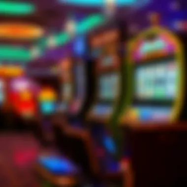 Casino ambiance highlighting themed slot machines