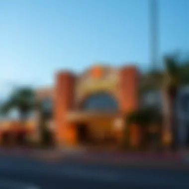 Exterior view of a renowned casino in Orange County