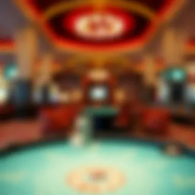 Relaxing lounge area within a casino