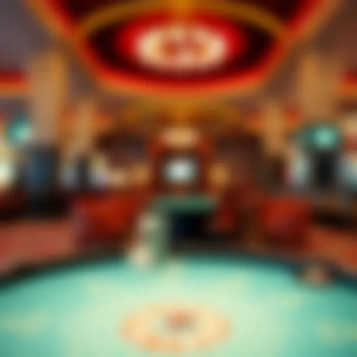 Relaxing lounge area within a casino