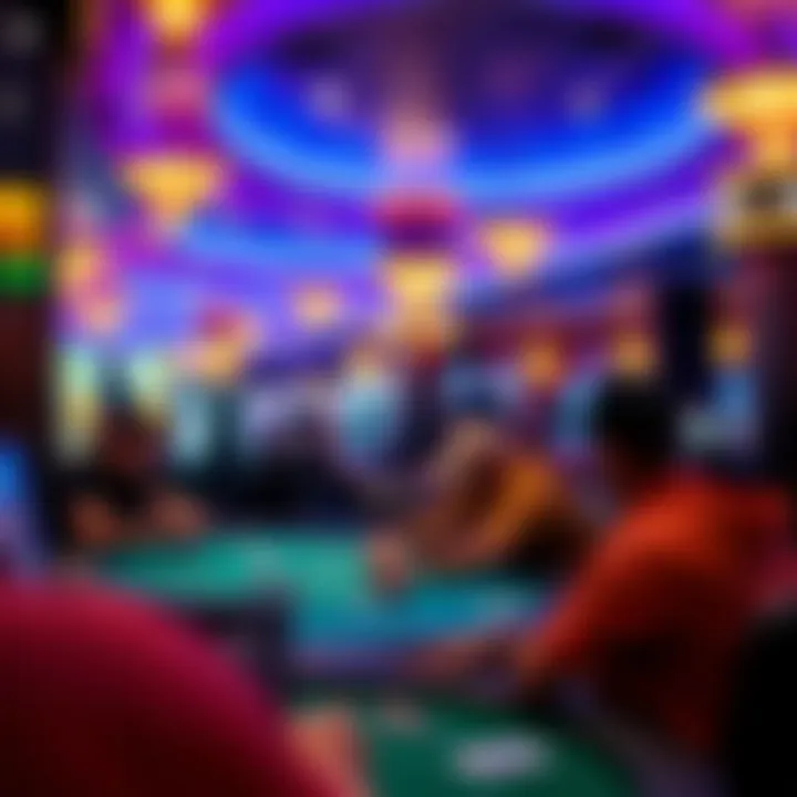 Vibrant Gaming Atmosphere at Coconut Creek Casino Vibrant atmosphere at Coconut Creek Casino during a poker event