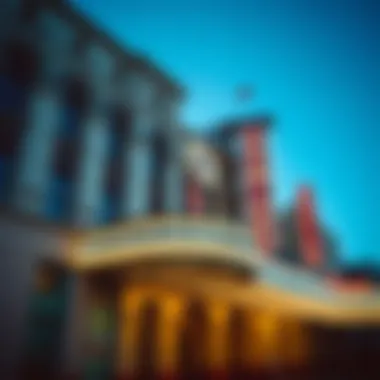 Historic Facade of Commerce Casino Historic facade of Commerce Casino showcasing its architectural design