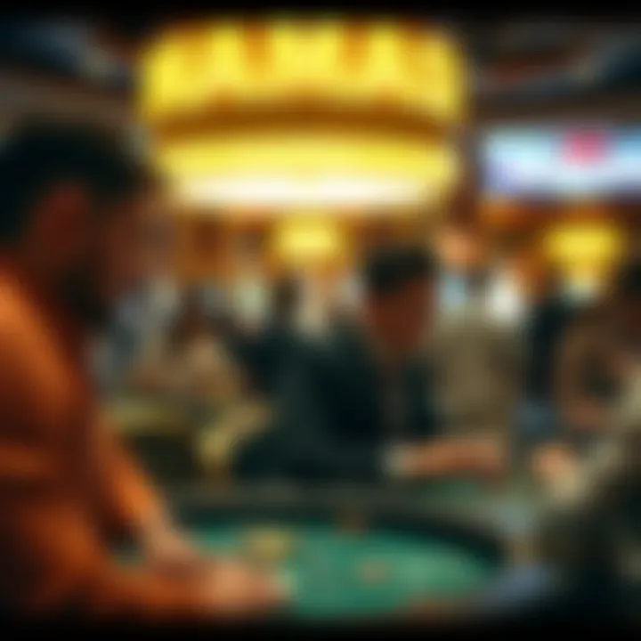 Engaging Casino Experience Casino patrons engaging in gameplay, reflecting the lively atmosphere