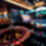 Intricate electronic roulette interface showcasing advanced technology