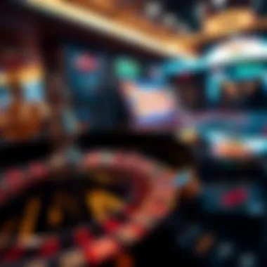 Advanced Technology in Electronic Roulette Intricate electronic roulette interface showcasing advanced technology