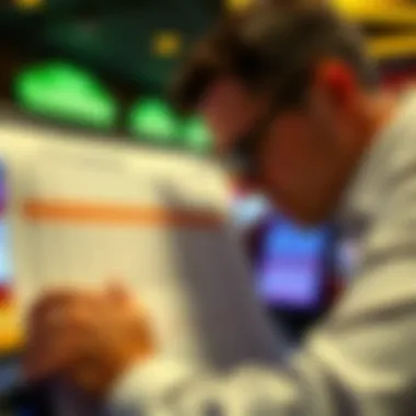 Lottery Draw Statistics A person contemplating over a statistical chart related to lottery draws