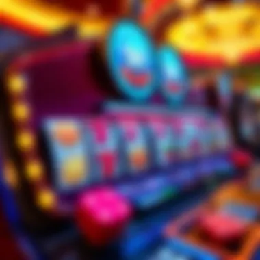 A visual representation of slot game mechanics and features