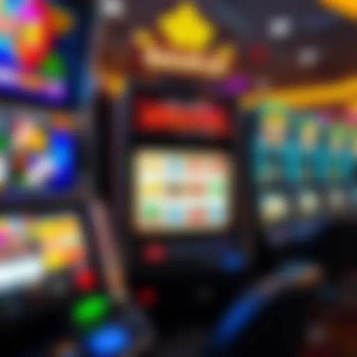 Modern Digital Slot Machine Experience A modern digital slot machine displaying vibrant graphics and animations