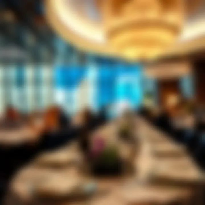 Gourmet dining at Cosmopolitan's restaurant