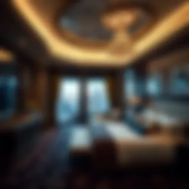 Opulent Bedroom Retreat Exquisite bedroom interior of the Cosmopolitan Penthouse