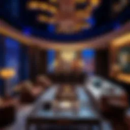 Luxurious living room of the Cosmopolitan Penthouse