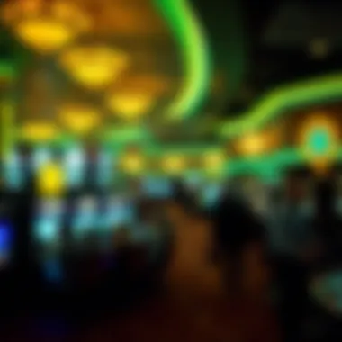 A bustling casino floor at Cromwell with patrons engaged in various games