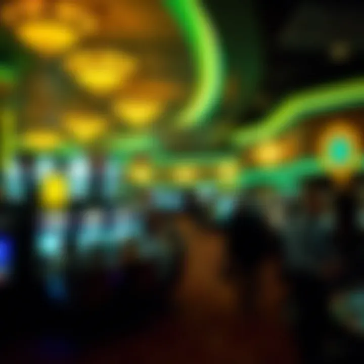 A bustling casino floor at Cromwell with patrons engaged in various games