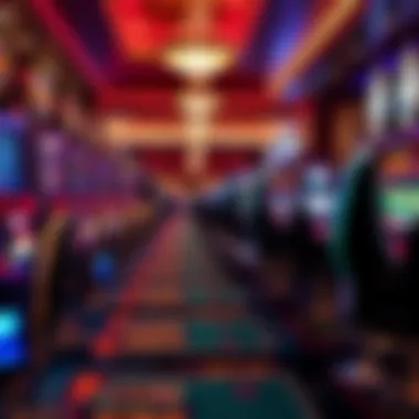 Vibrant Gaming Atmosphere at Downstream Casino Casino gaming floor at Downstream Casino
