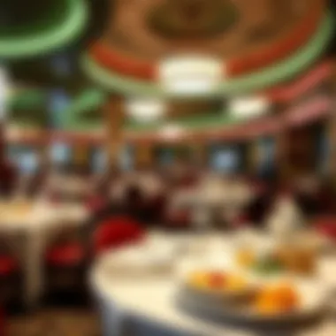 Dining area featuring culinary offerings at the casino