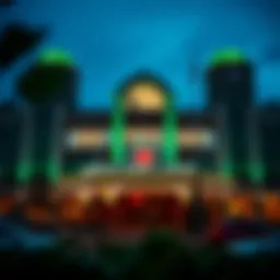 Exterior view of Emerald Queen Casino showcasing its architectural design