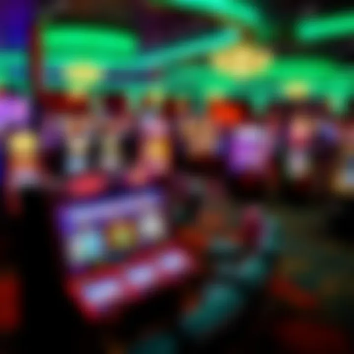 Gaming floor filled with diverse gaming machines and tables