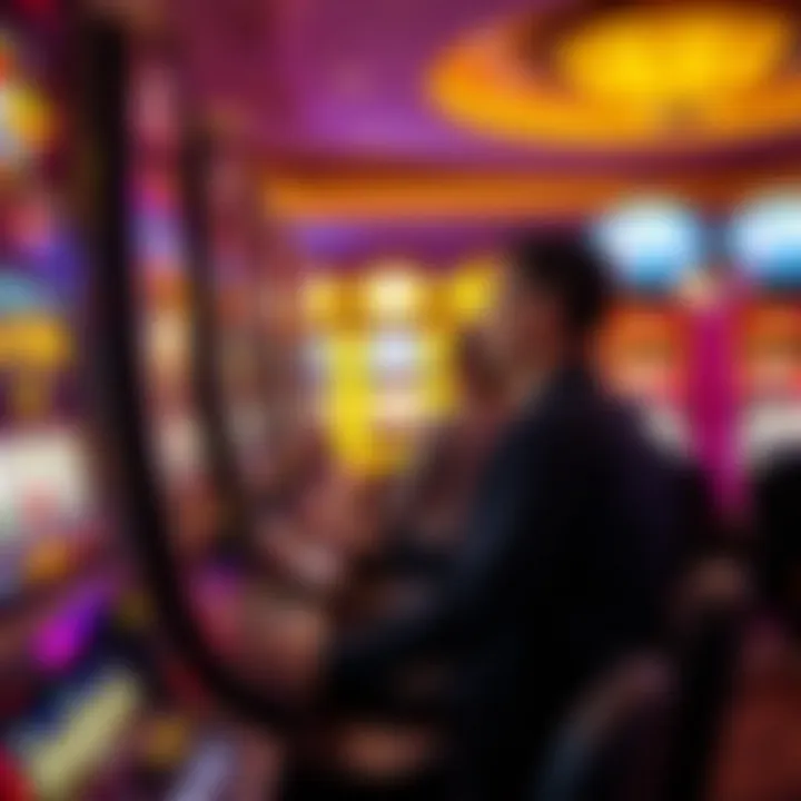 Engagement and Strategy at the Slots Player engaging with a top-rated slot machine