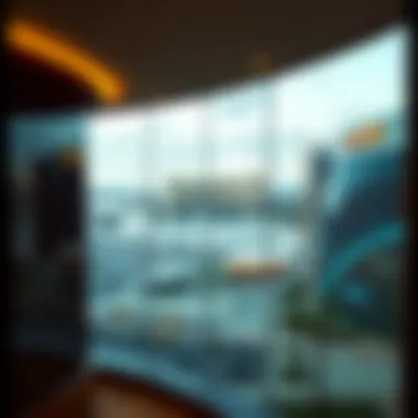 View of MGM National Harbor Stunning view of MGM National Harbor from a balcony