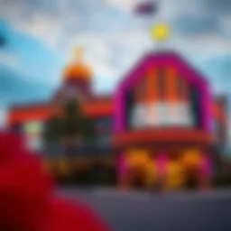 Exterior view of Allegany Casino showcasing its vibrant architecture