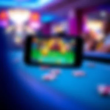 A smartphone displaying a gaming app interface