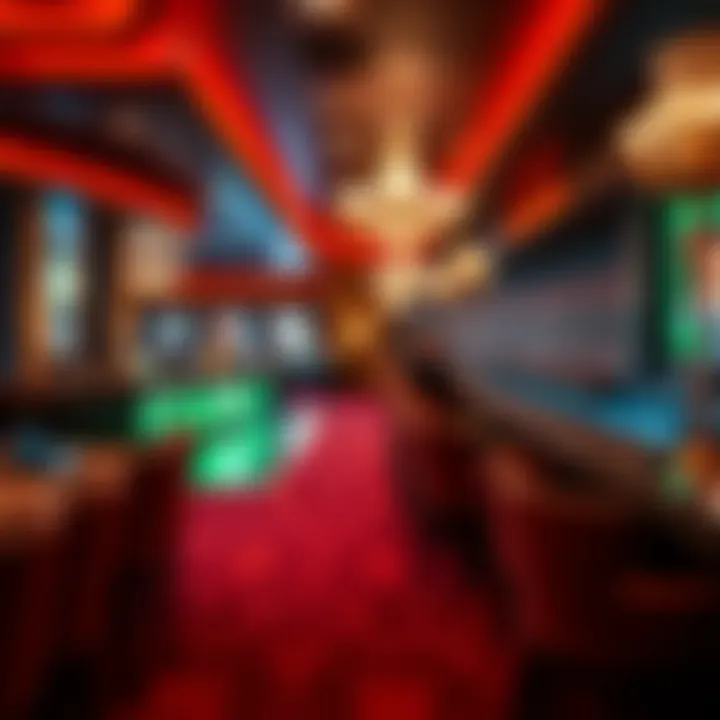 Luxurious Lounge Atmosphere on the Strip An upscale lounge with luxurious seating