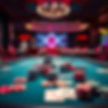 Variety of Poker Games An illustration of various poker game types available online, emphasizing variety