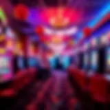 A vibrant display of birthday decorations at Hollywood Casino